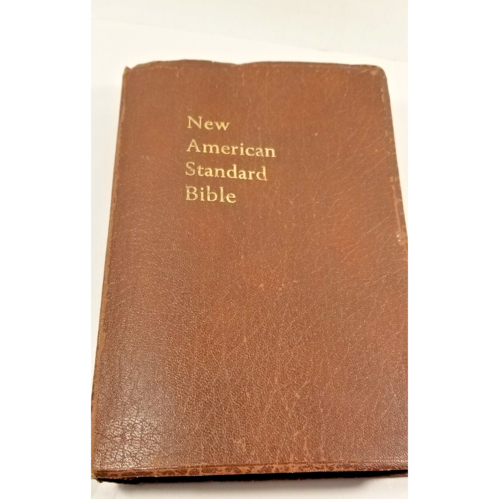 New American Standard Bible Reference Edition 1975 Brown Leather